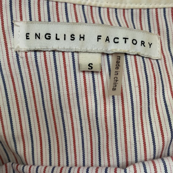 English factory button down ruffle shirt - Picture 3 of 9